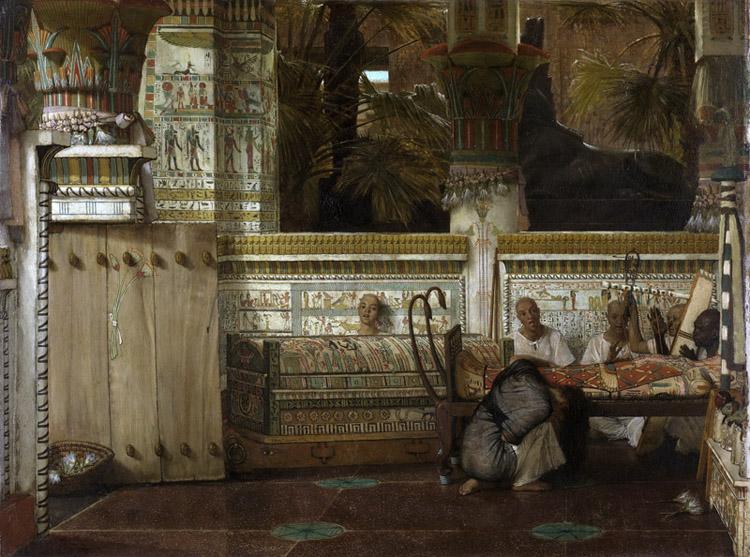 Alma-Tadema, Sir Lawrence An Egyptian widow in the Time of Diocletian (mk23) France oil painting art